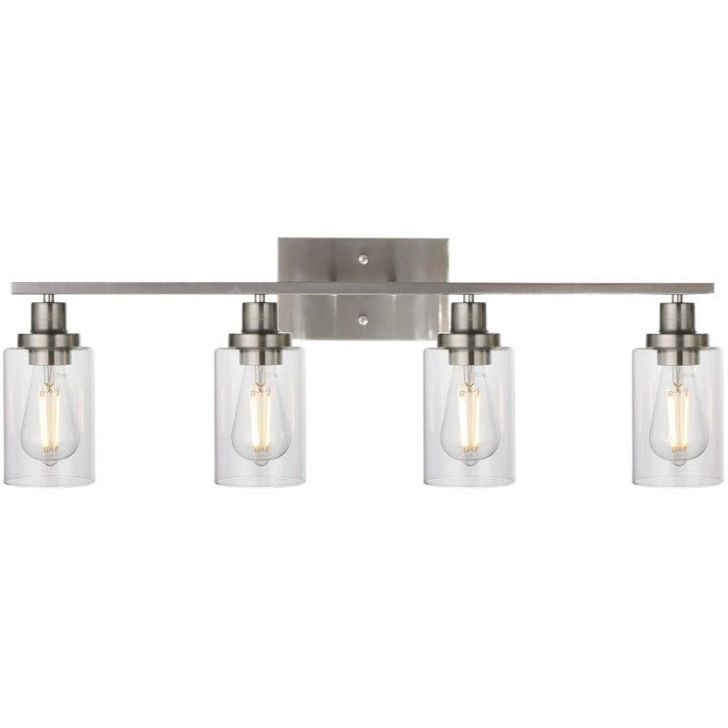 Modern 4 light vanity Clear glass wall lamps up and down wall mounted installed use in bathroom